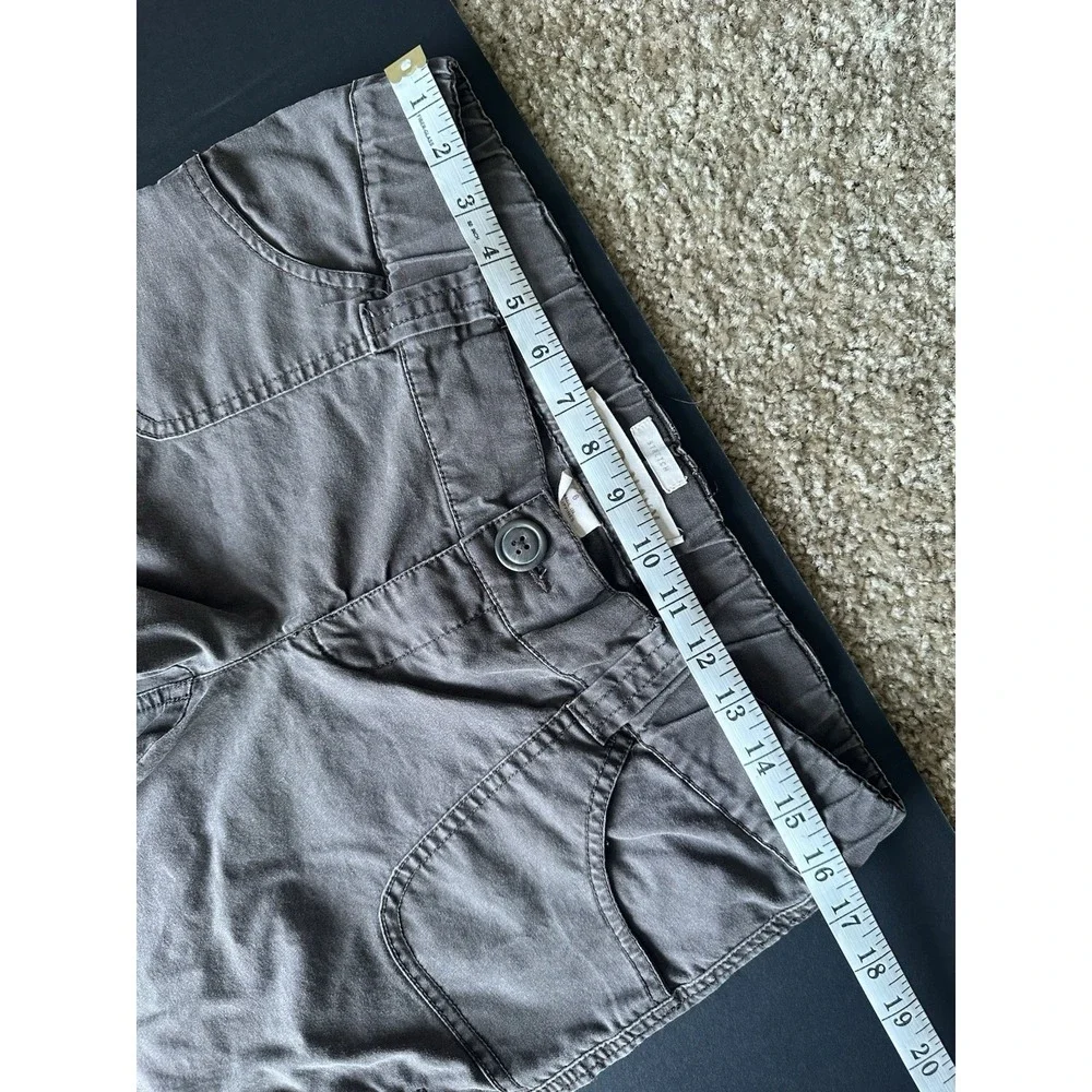 Old Navy Girls Gray Utility Straight Leg Pants Reinforced Knee Cargo Pocket S 14